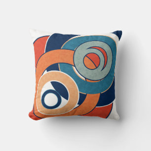 Coussin Géomètre de paysage artistique minimaliste moderne