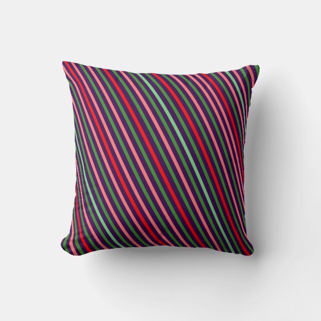 Coussin Geometric colorful simple Throw Pillow (Recto)