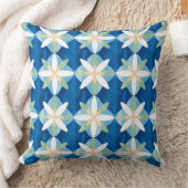 Coussin Geometric diamond flowers (Couverture)