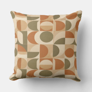 Coussin Geometric Earthy Tones Pillow
