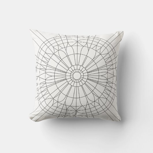 Coussin Geometric Mandala Pattern (Recto)