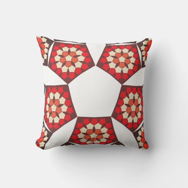 Coussin Geometric Mosaic Harmony Throw Pillow (Recto)