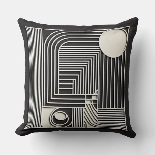 Coussin Geometric Orbit Lines (Recto)