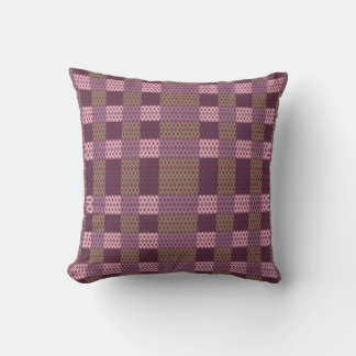 Coussin Geometric Patchwork Throw Pillow – Modern Purple C