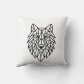 Coussin Geometric Wolf Pillow (Verso)