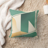 Coussin geometrical boho chic sage green minimalist (Couverture)