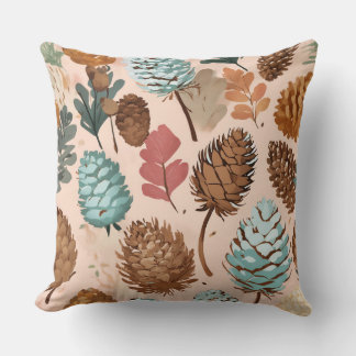 Coussin "Géométrie de la nature : Élégance de la pinecone"