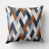 Coussin Géométrie de rouille de la marine VI (Verso)