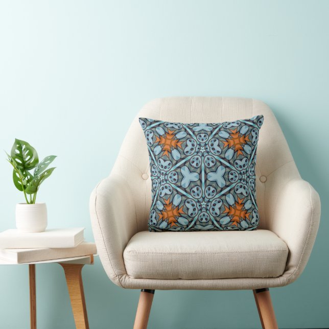 Coussin Géométrie Kaléidoscopique (Chaise)