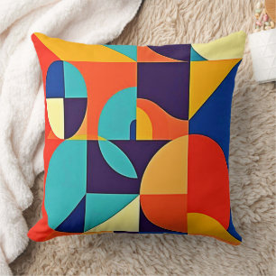 Coussin Géométrie moderne colorée