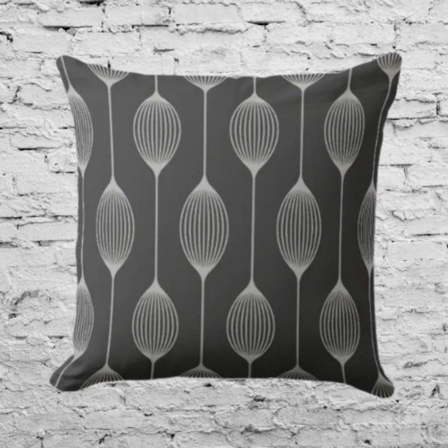 Coussin Géométrie monochrome – Motif abstrait (Créateur téléchargé)