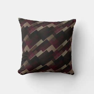 Coussin Géométrie rose-marron et beige