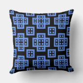 Coussin Géométrique 030614 - Bébé bleu sur noir (Verso)