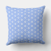 Coussin Géométrique 280514 (03) - Bleu bébé sur blanc (Verso)
