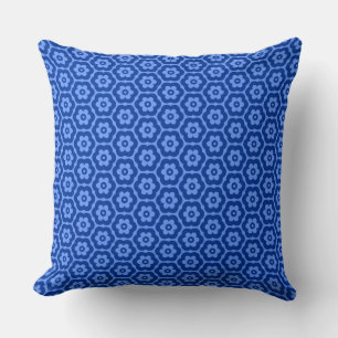 Coussin Géométrique 280514 (03) - Tons de bleu