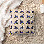 Coussin géométrique abstrait Cobalt Bloom (Couverture)