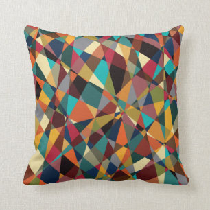 Coussin Géométrique brisée du milieu du siècle moderne