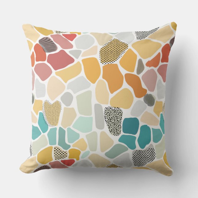 Coussin Géométrique colorée (Recto)
