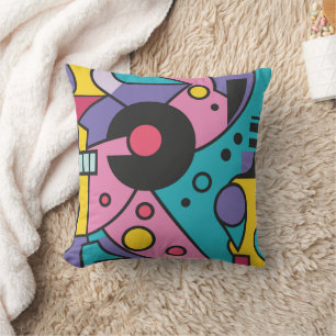 Coussin Géométrique colorée dans différentes couleurs