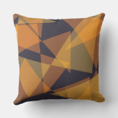 Coussin Géométrique, cool, tendance, moderne, triangles si (Verso)