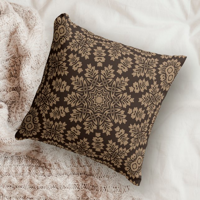 Coussin Géométrique étoile Brown (Créateur téléchargé)