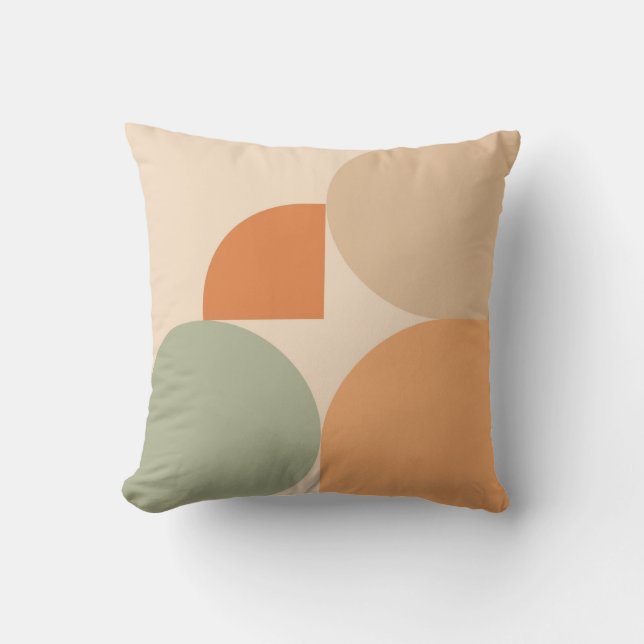 Coussin géométrique minimaliste Scandinave moderne (Recto)