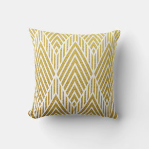 Coussin Géométrique or brillant sans couture motif