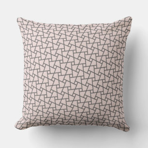 Coussin Géométrique rose et gris