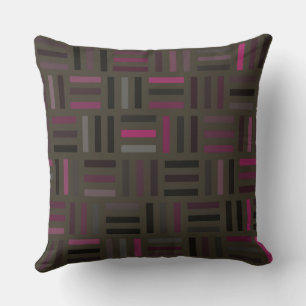 Coussin Géométrique rose et violet