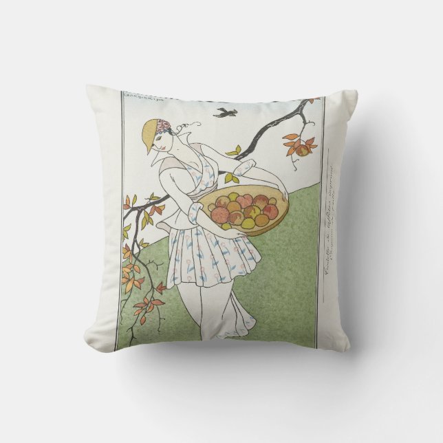Coussin George Barbier Costumes Parisiens #179 (Recto)
