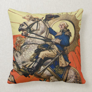 Coussin George Washington à cheval