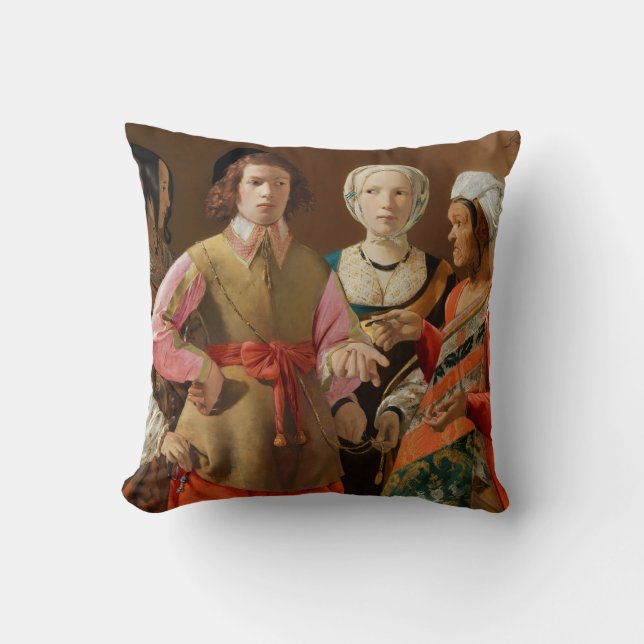 Coussin Georges de la Tour - Le caisson Fortune (Recto)