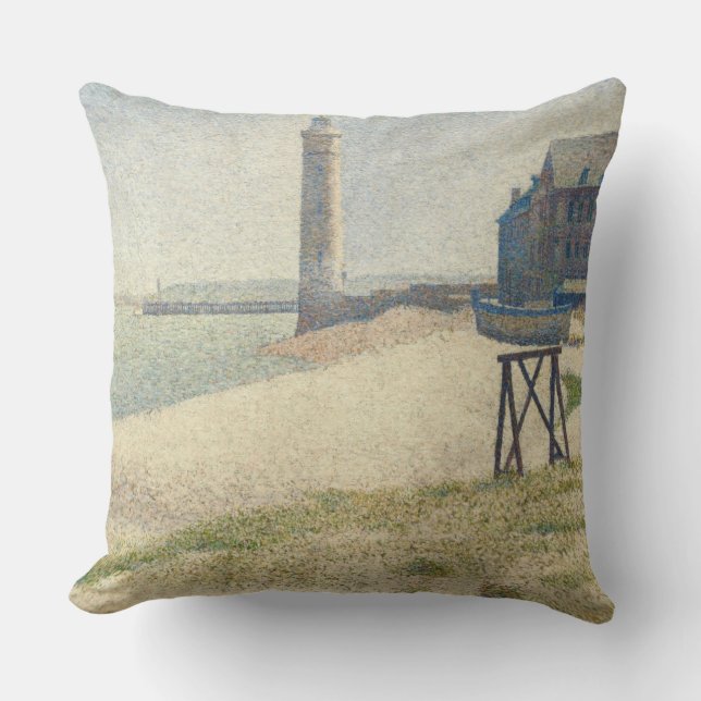 Coussin Georges Pierre Seurat | le phare chez Honfleur (Recto)