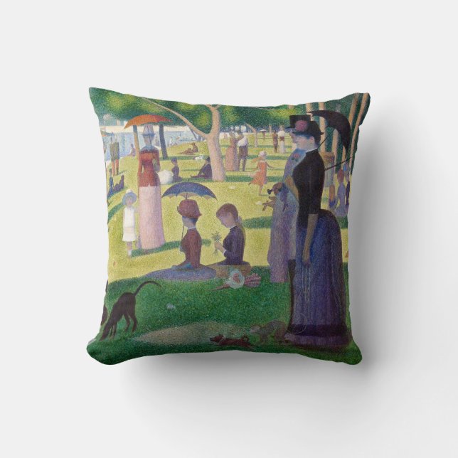 Coussin Georges Seurat - Un dimanche après-midi à l'Île de (Recto)