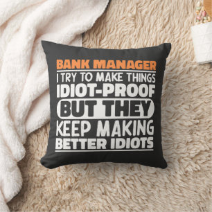 Coussin Gestionnaire De Banque J'Essaie De Rendre Les Chos