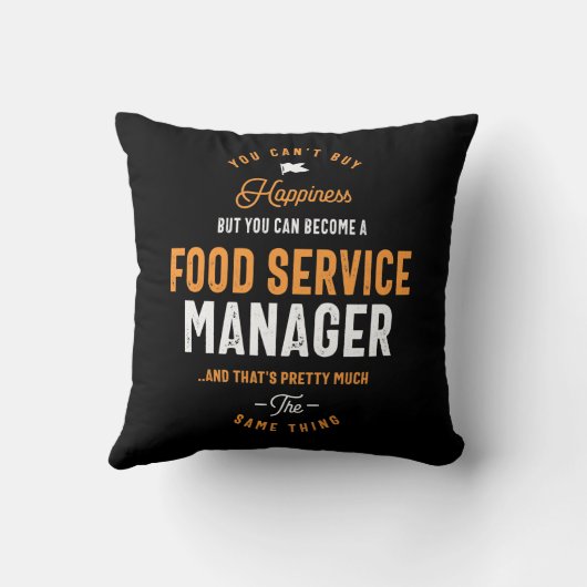 Coussin Gestionnaire de service alimentaire (Verso)