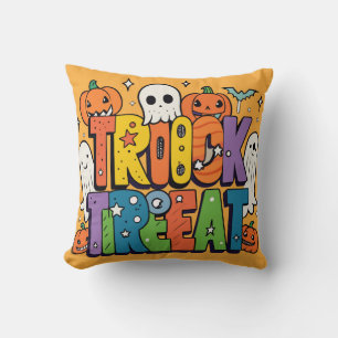Coussin Ghomajorité amusant Halloween Vibes Vector Art