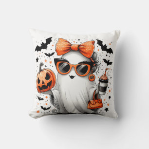 Coussin Ghost d'Halloween drôle