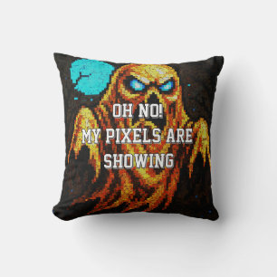 Coussin Ghost Pixel Rétro