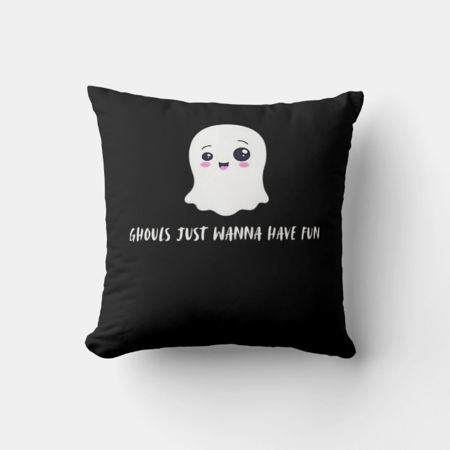 Coussin Ghouls Veut Juste Avoir Une Citation Éffrayante Am (Recto)