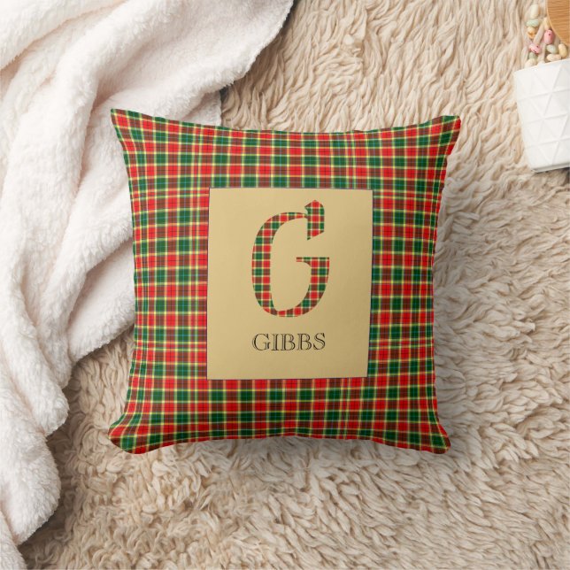 Coussin Gibbs Tartan Monogramme G (Couverture)