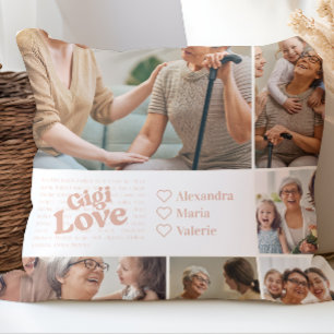 Coussin Gigi Love Poetic Photo Collage