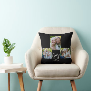 Coussin Gigi Script Black établi 3 Photo