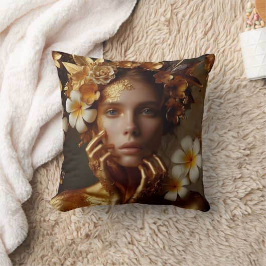 Coussin Gilded Pre-Raphaelite Woman 3 (Couverture)