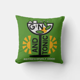 Coussin Gin vintage Et Art Tonique