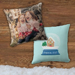 COUSSIN GINGERBREAD MAISON NEIGE GLOBE<br><div class="desc">Maison en pain d'épice dans un globe de neige pour la mémoire parfaite de Noël</div>