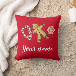 Coussin Gingerbreadman Love Thlow Pillow