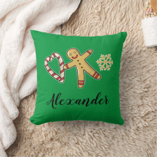 Coussin Gingerbreadman Love Thlow Pillow
