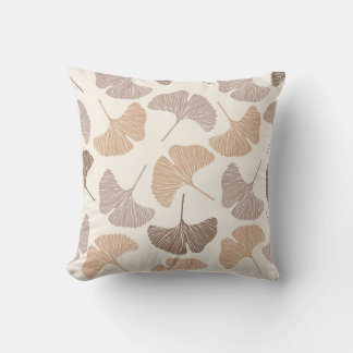 Coussin Ginkgo biloba : design transparent sec.