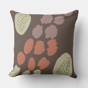 Coussin Girafe Abstraite Bohème Moderne Collage Organique